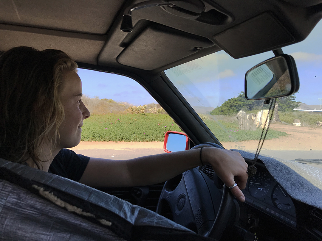 The Pit in Morro Bay, CA- Oct 13, 2018 <br> <br> Graphic design junior Sophie Northcott finds herself along Highway 1 often, headed towards the waves of Morro Bay. Northcott has been surfing since the age of ten, inspired by her competitive instincts with her older brother. She now competes for the Cal Poly SLO Surf Team in San Luis Obispo, California.