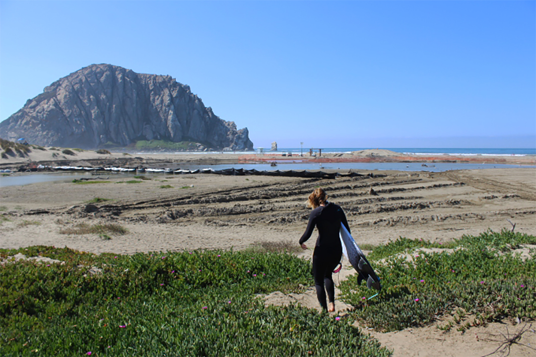 The Pit in Morro Bay, CA- Oct 13, 2018 <br> <br> With a busy school workload Northcott can’t always surf when she wants to. She has to fit it into her weekends or weekdays at times that are most convenient. If it were her choice, she’d go during golden hour, just before sunset. 'The color of the sun setting through waves as they break is actually the best thing you will ever see' she claims.
