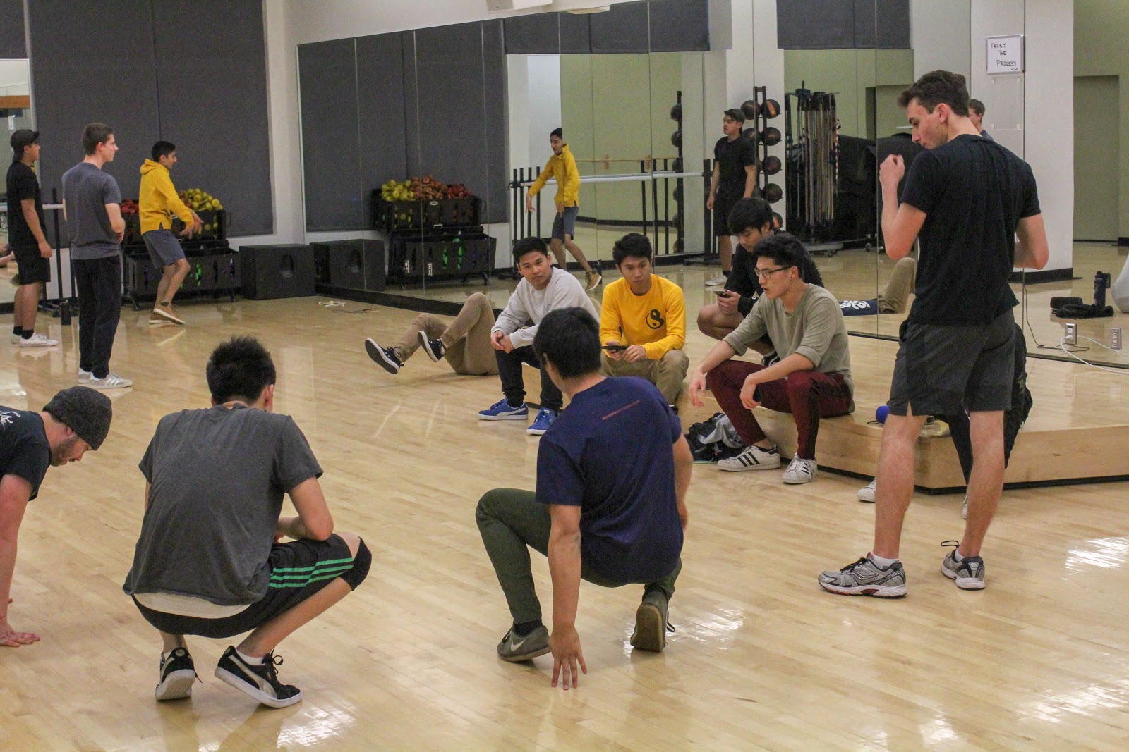 SLO Breakers holds a free form practice for their members every monday from 9PM - 11PM at the Cal Poly rec center. 